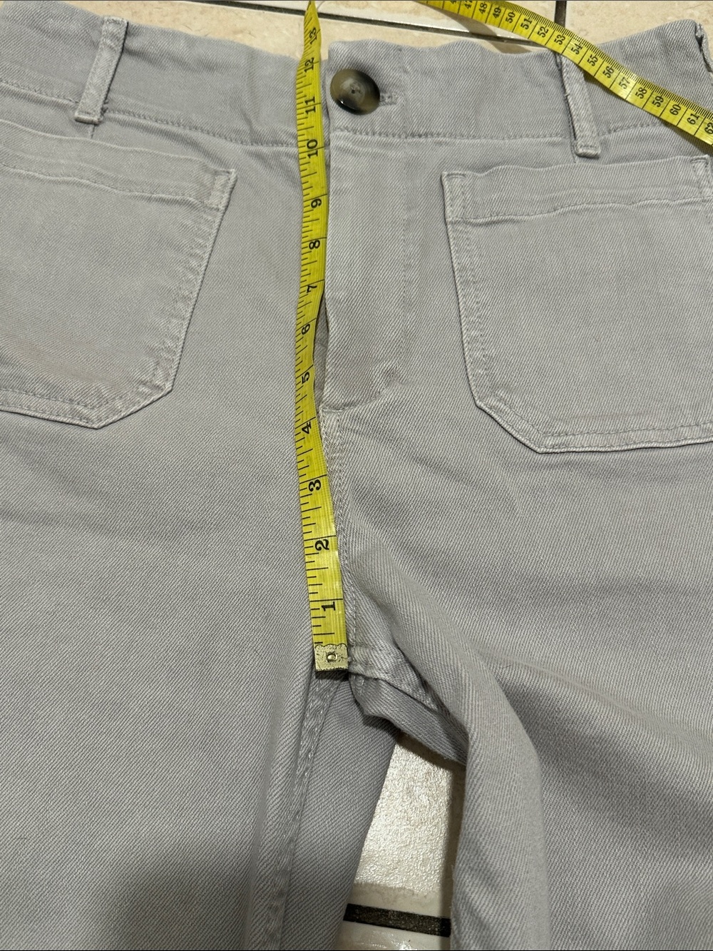 Anthropologie The Denim Colette Cropped Wide-Leg Jeans Size 28P - Picture 9 of 10